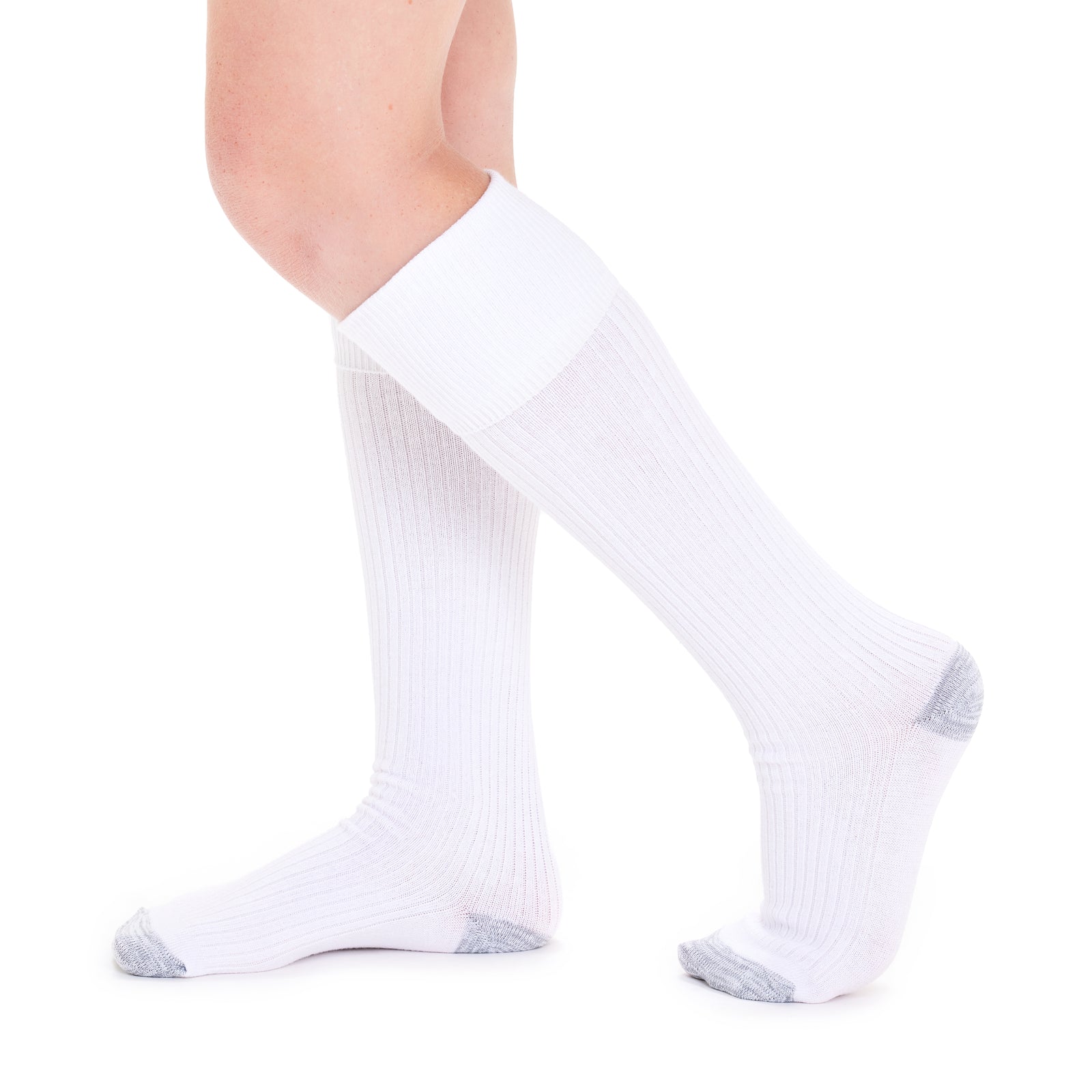 Tough Knee High Socks - 3 Pack- White
