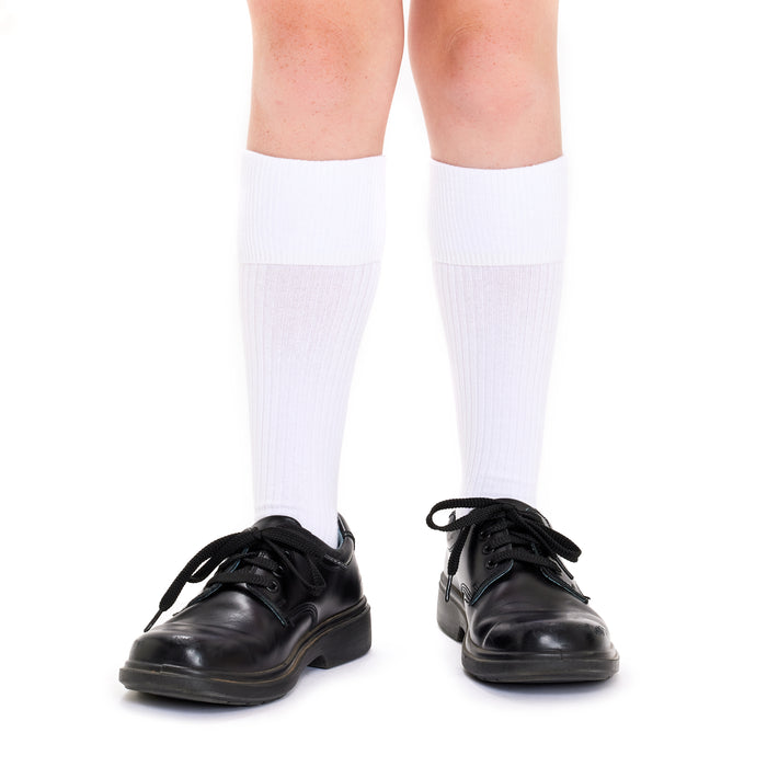 Tough Knee High Socks - 3 Pack- White