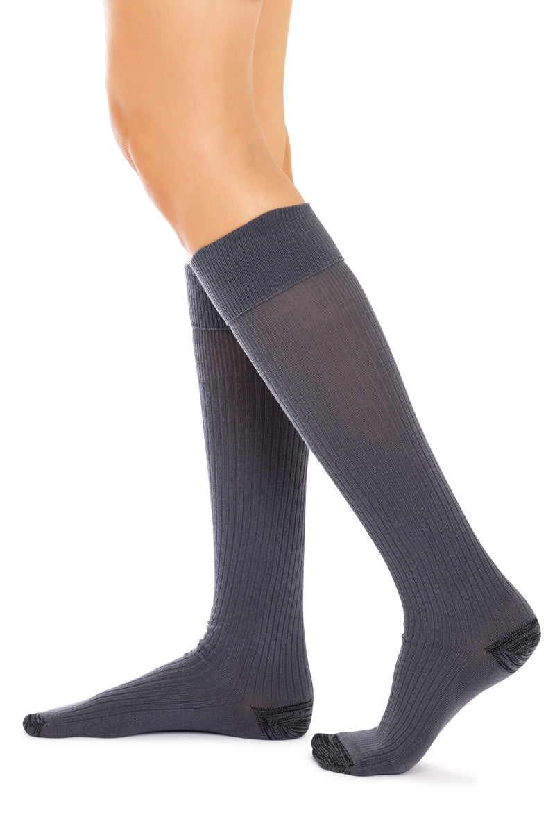Tough Knee High Socks - 3 Pack- School Grey