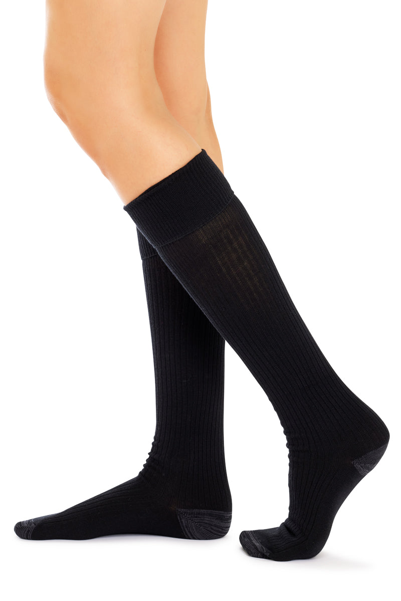 Tough Knee High Socks - 3 Pack- Black