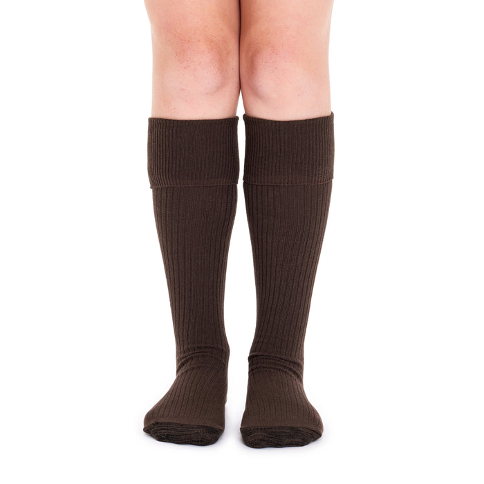 Tough Knee High Socks - 3 Pack- Chocolate
