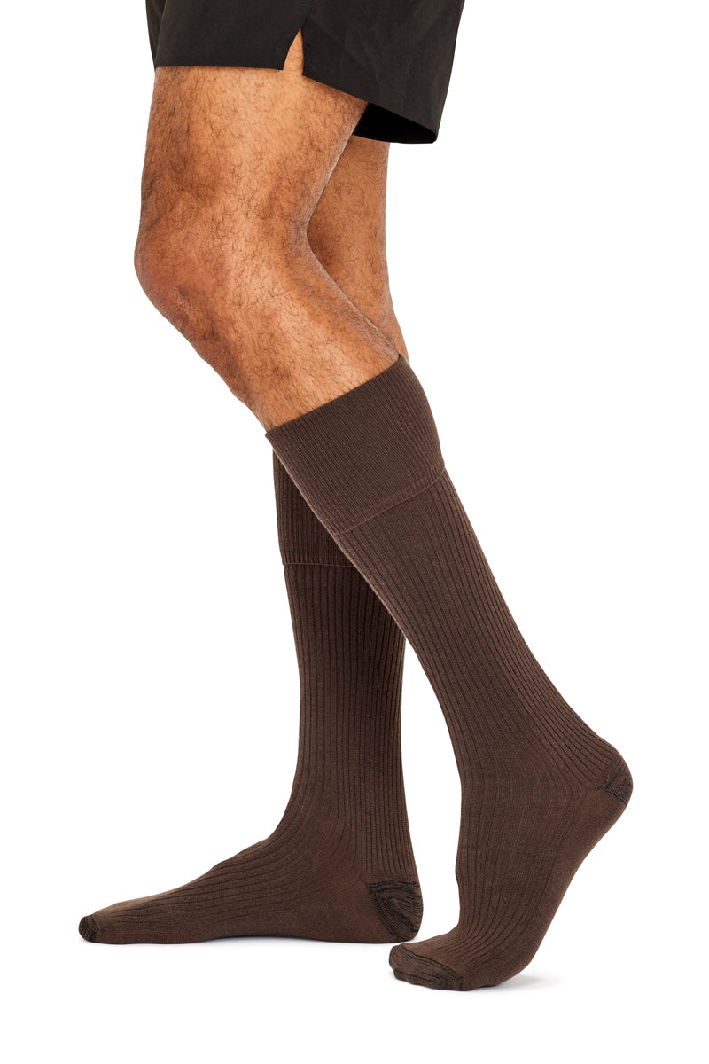 Tough Knee High Socks - 3 Pack- Chocolate