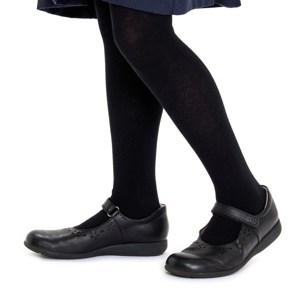 Cotton Rich Tights - 2 Pack- Black