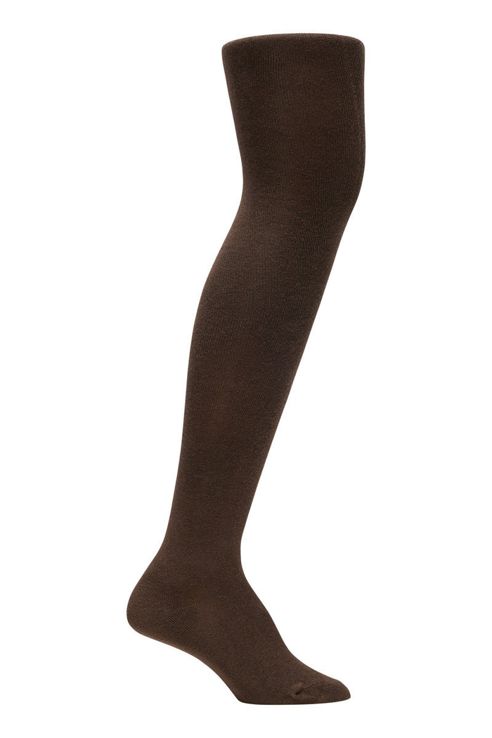 Cotton Rich Tights - 2 Pack- Chocolate