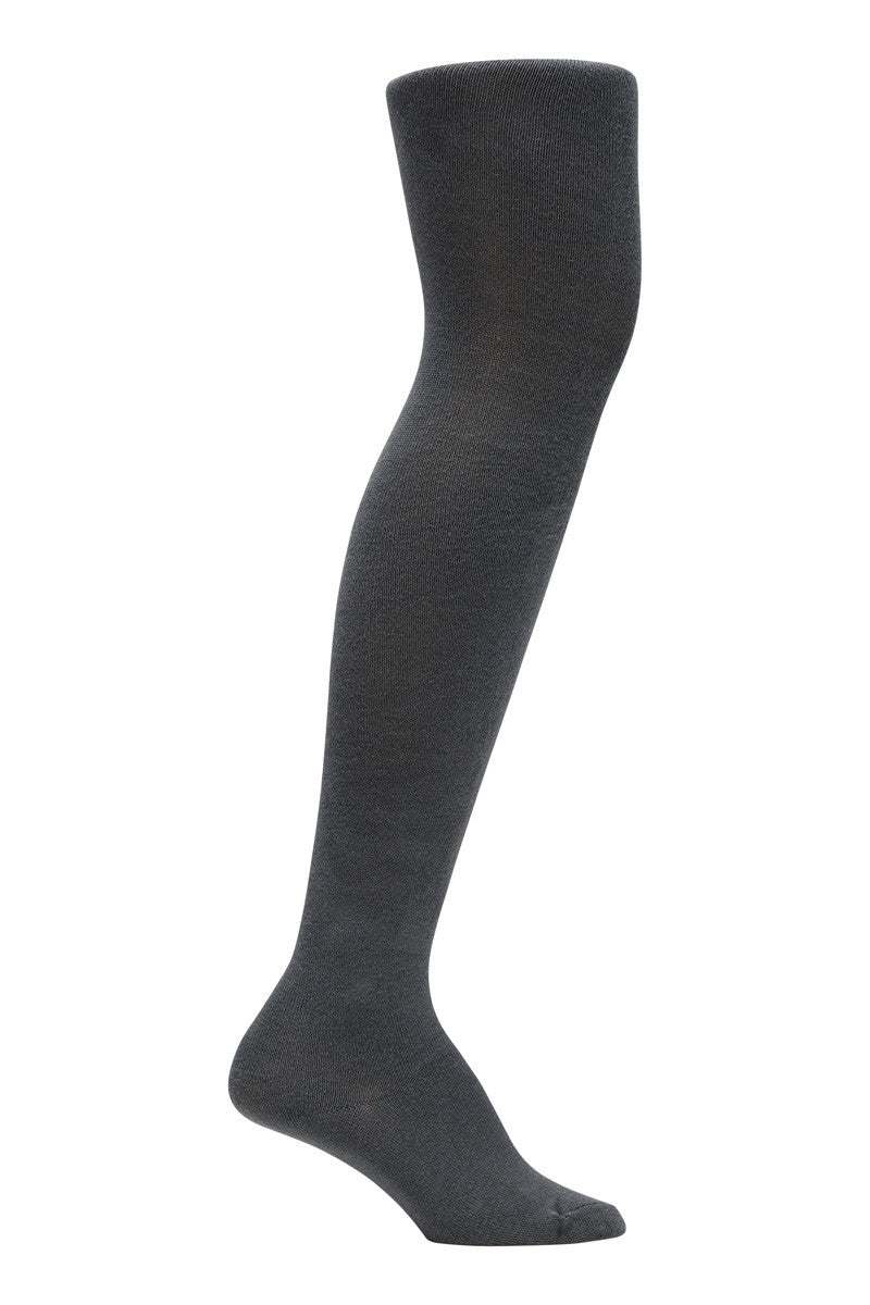 Cotton Rich Tights - 2 Pack- School Grey