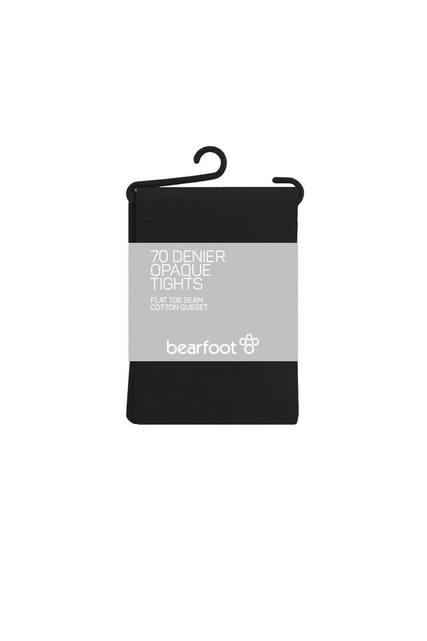 70 Denier Opaque Tights- 2 Pack- Black