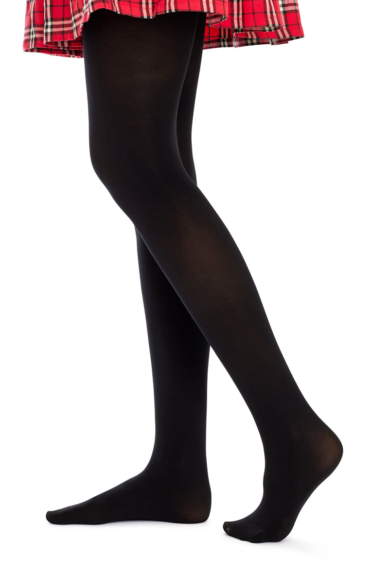 70 Denier Opaque Tights- 2 Pack- Black