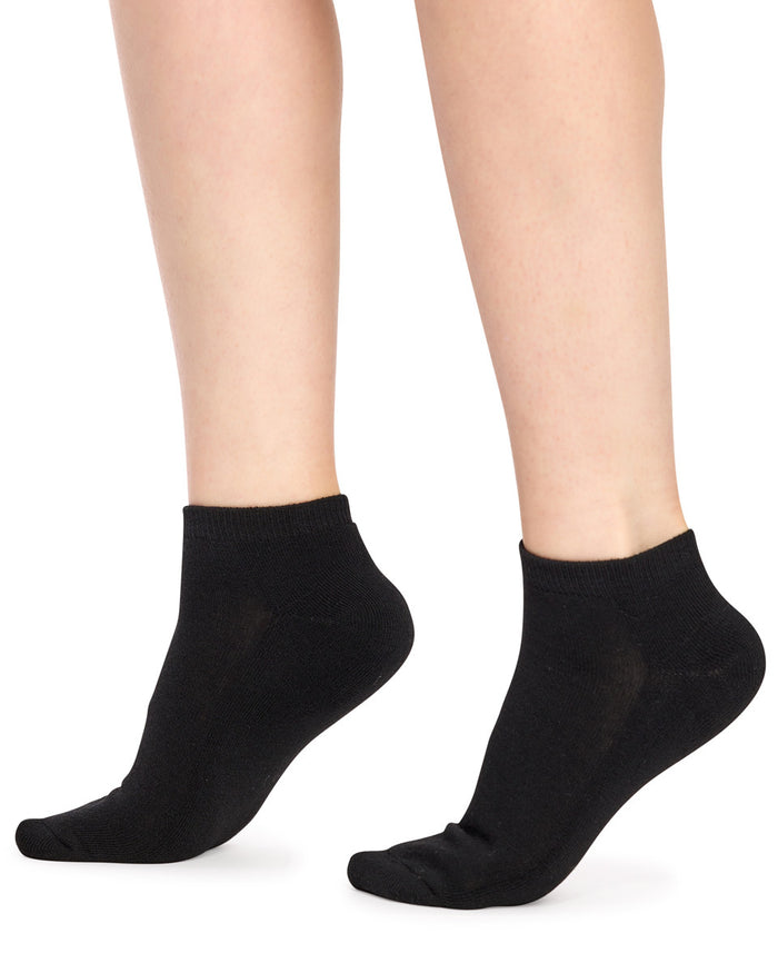 Kids Ankle Sport Socks- 5 Pack- Black