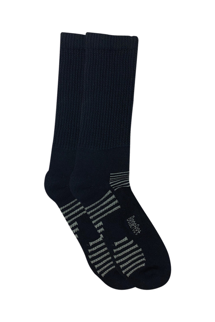 Bamboo Top to Toe Comfort - 2 Pack- Massaging Sole- Black