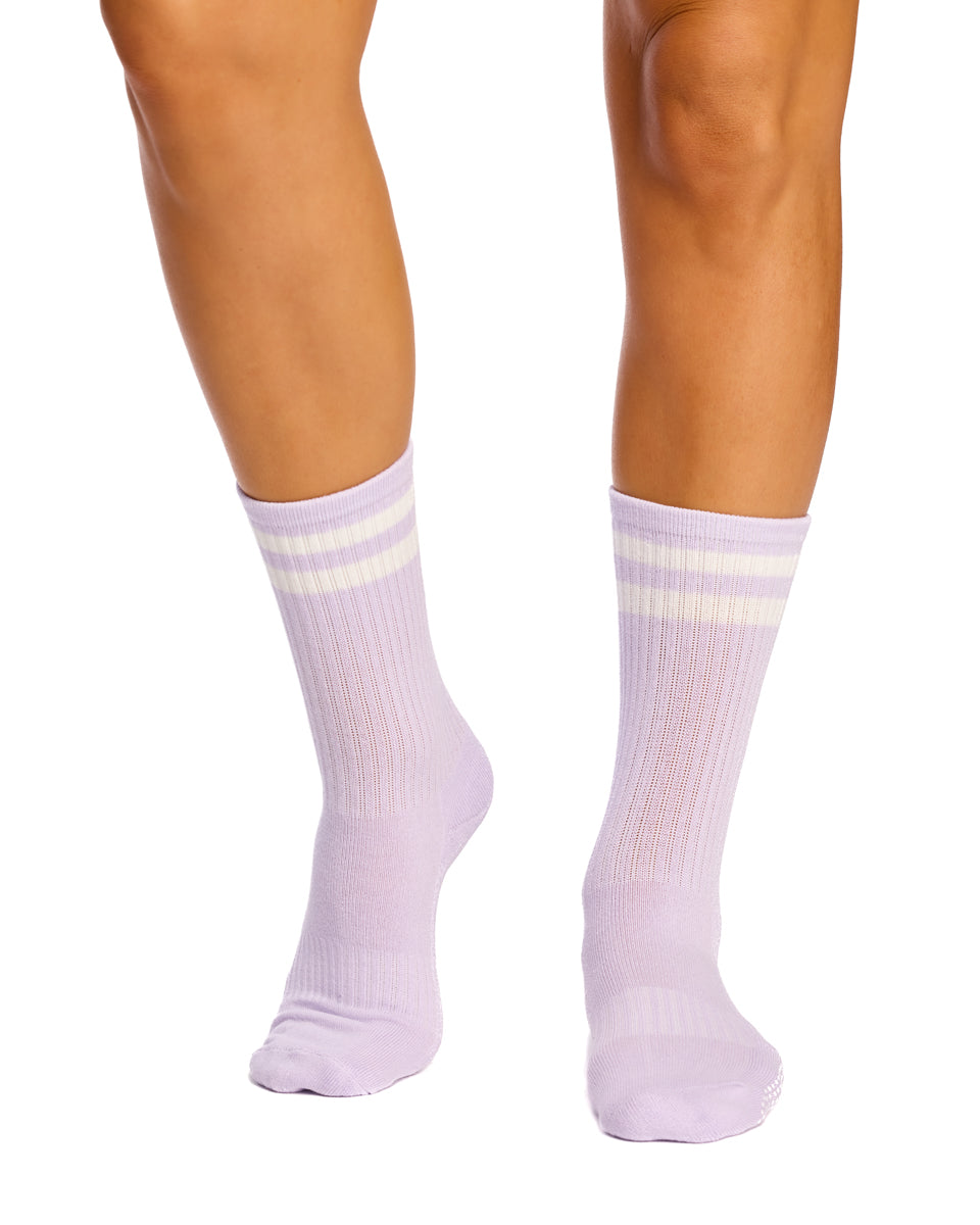 Cotton Retro Grip Socks -3 Pack- Cushion Sole