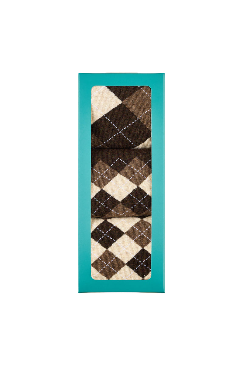 Men's Cotton Crew Novelty Socks 3 Pack - Gift Box
