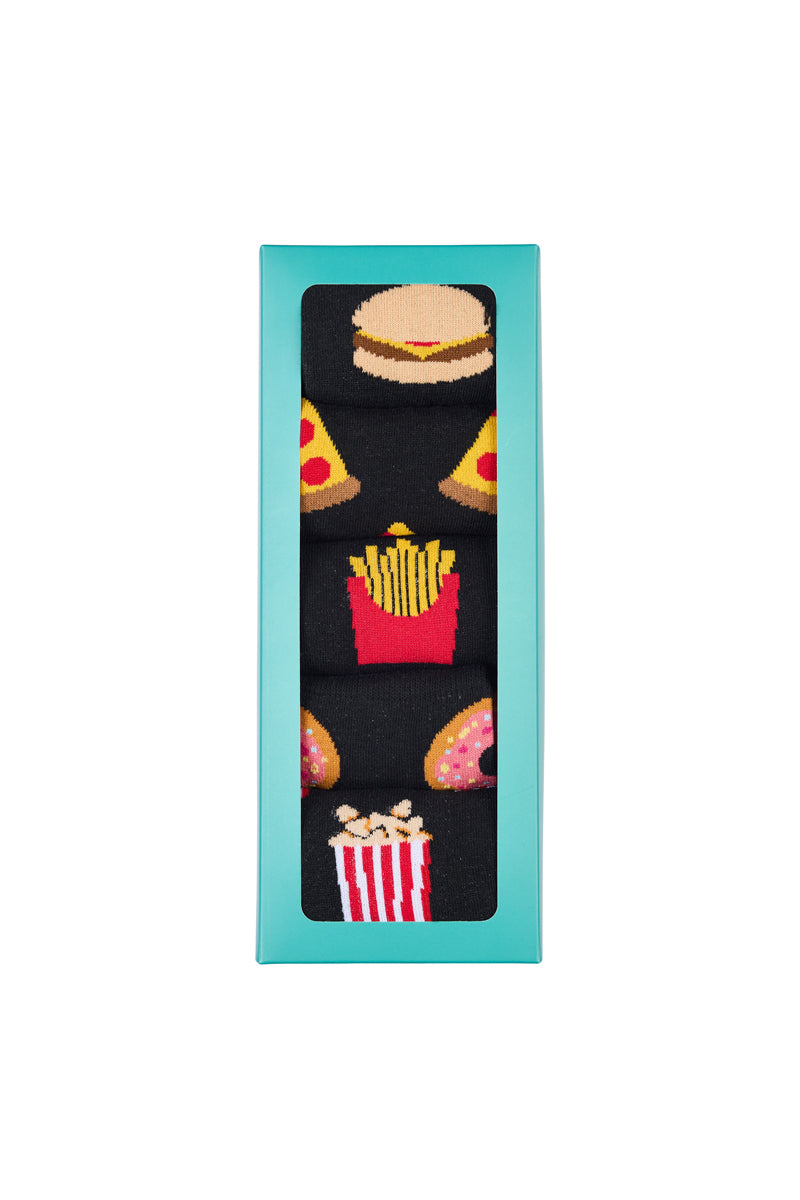 Men's Cotton Crew Novelty Socks 5 Pack