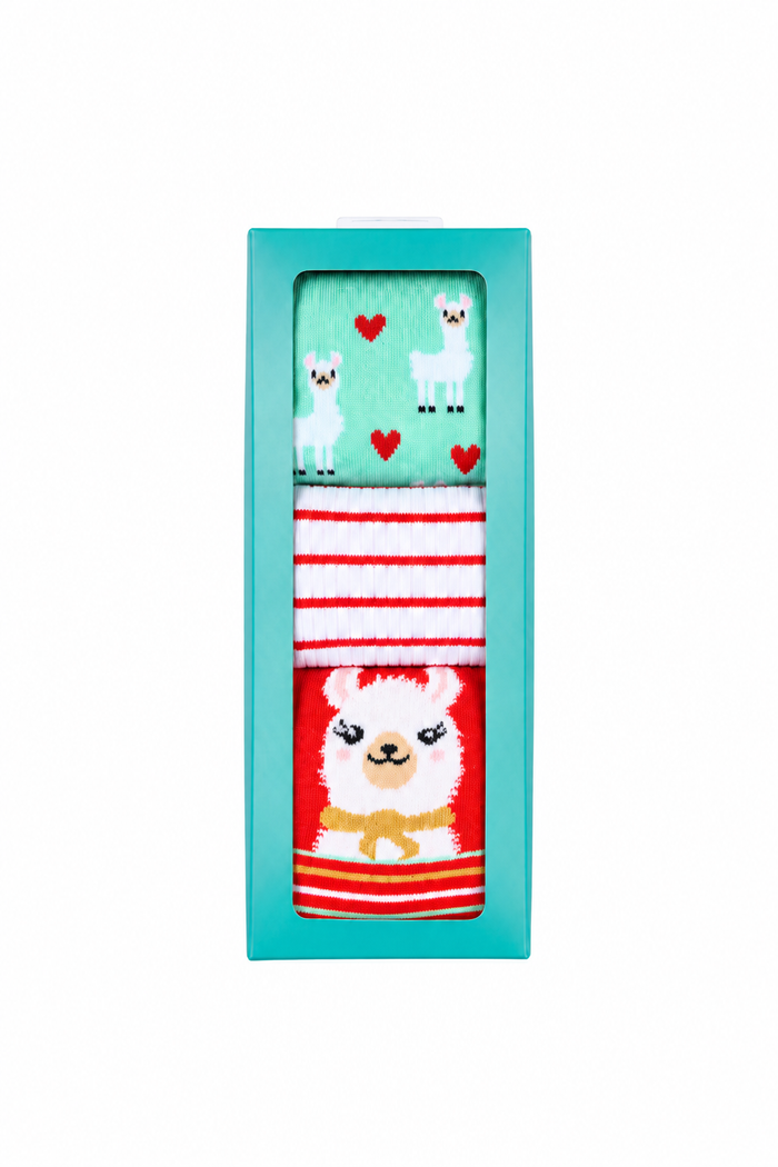 Kid's Crew 3 Pack Gift Box - Llama