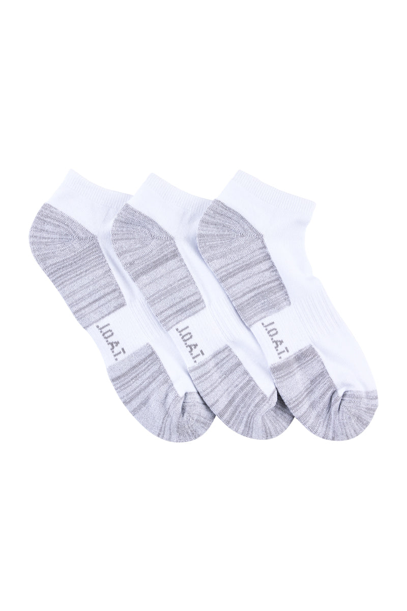 Reinforced Sport Ankle- 3 Pack- White