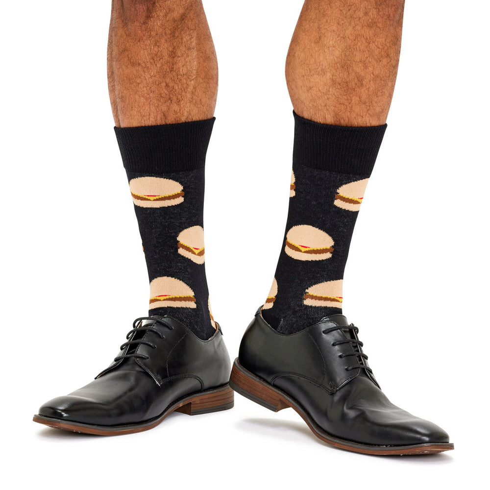 Men's Cotton Crew Novelty Socks 5 Pack