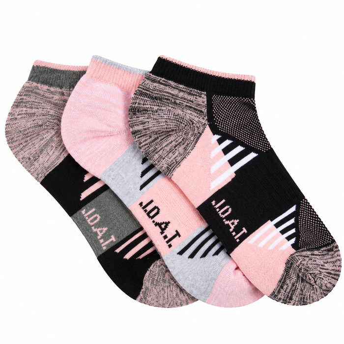 Reinforced Sport Ankle- 3 Pack - Peach