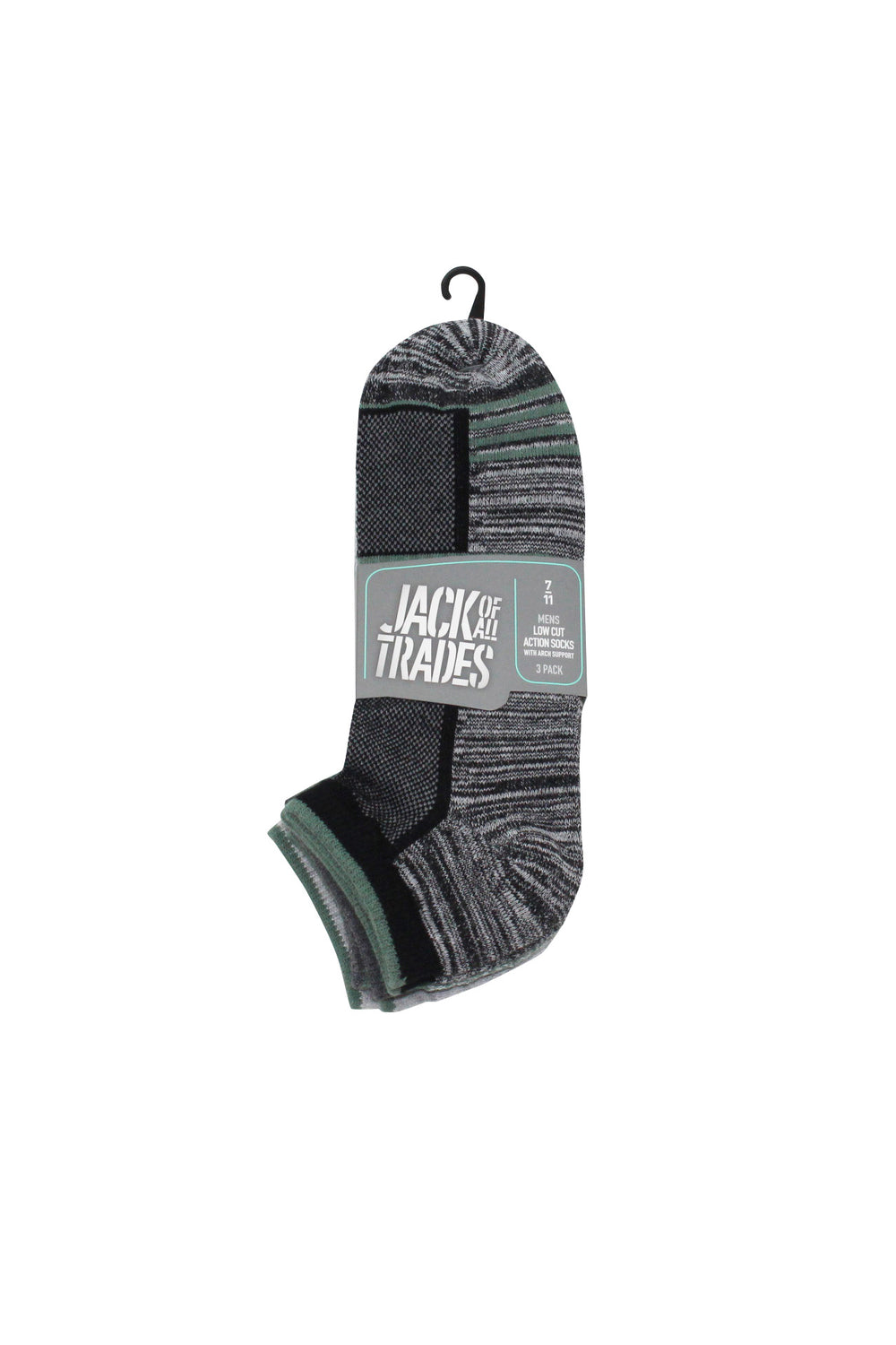 Reinforced Sport Ankle- 3 Pack- Sage