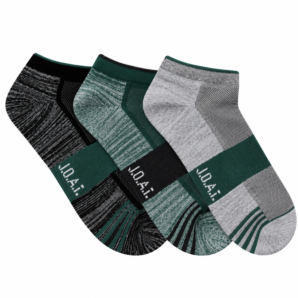 Reinforced Sport Ankle- 3 Pack- Sage
