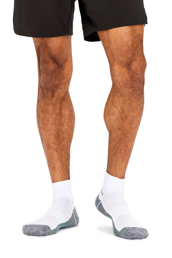 Reinforced Sport 1/4 Crew- 3 Pack- Sage