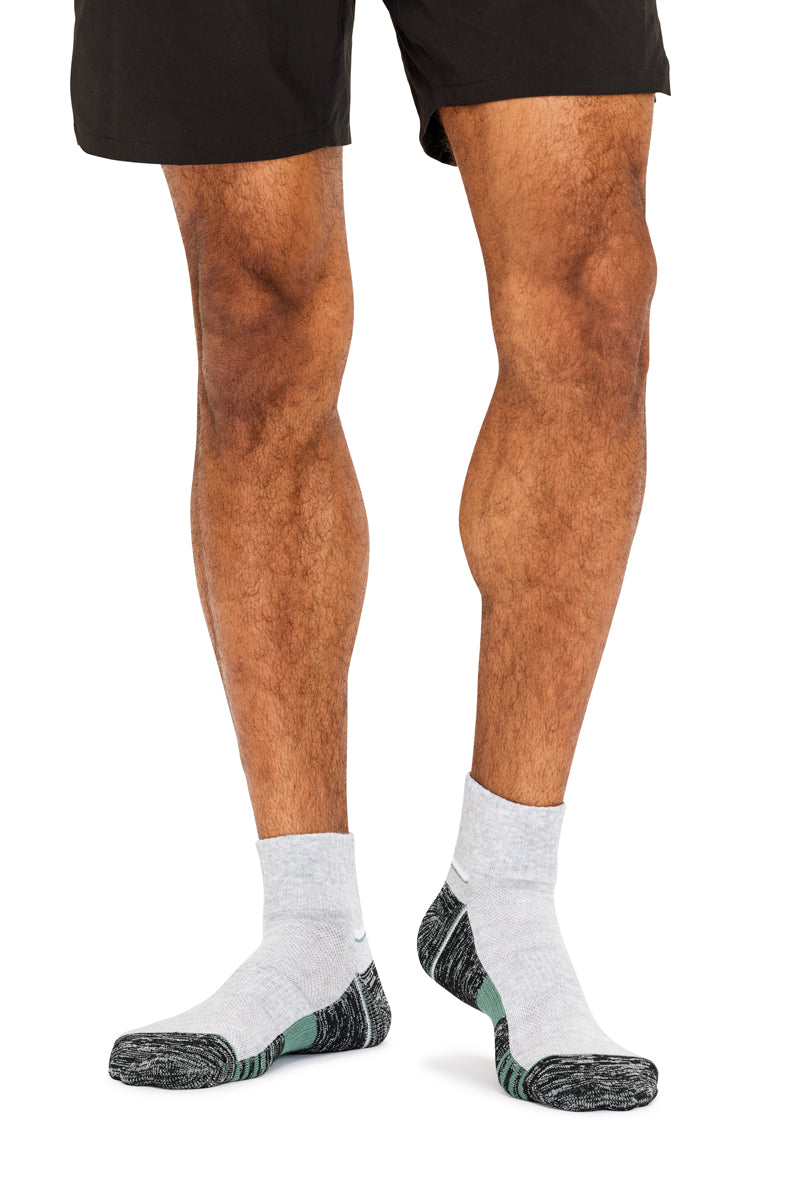 Reinforced Sport 1/4 Crew- 3 Pack- Sage
