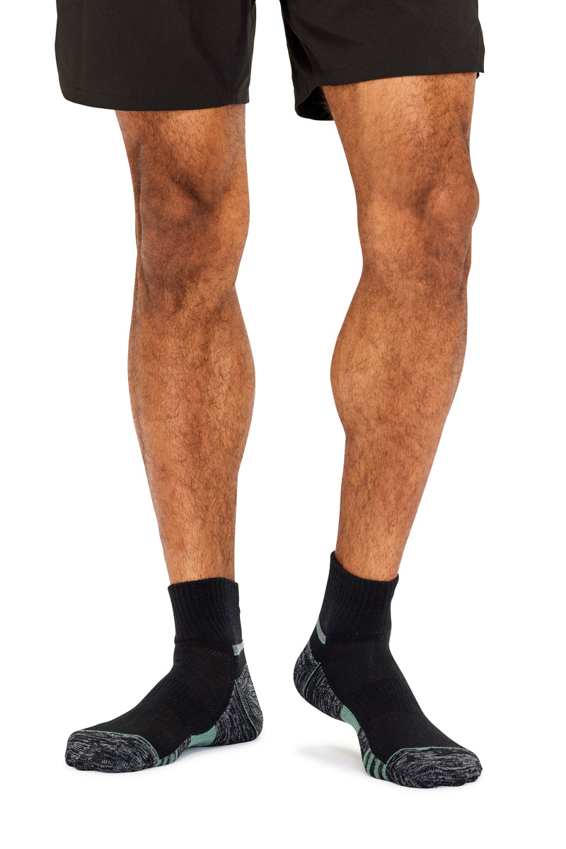 Reinforced Sport 1/4 Crew- 3 Pack- Sage