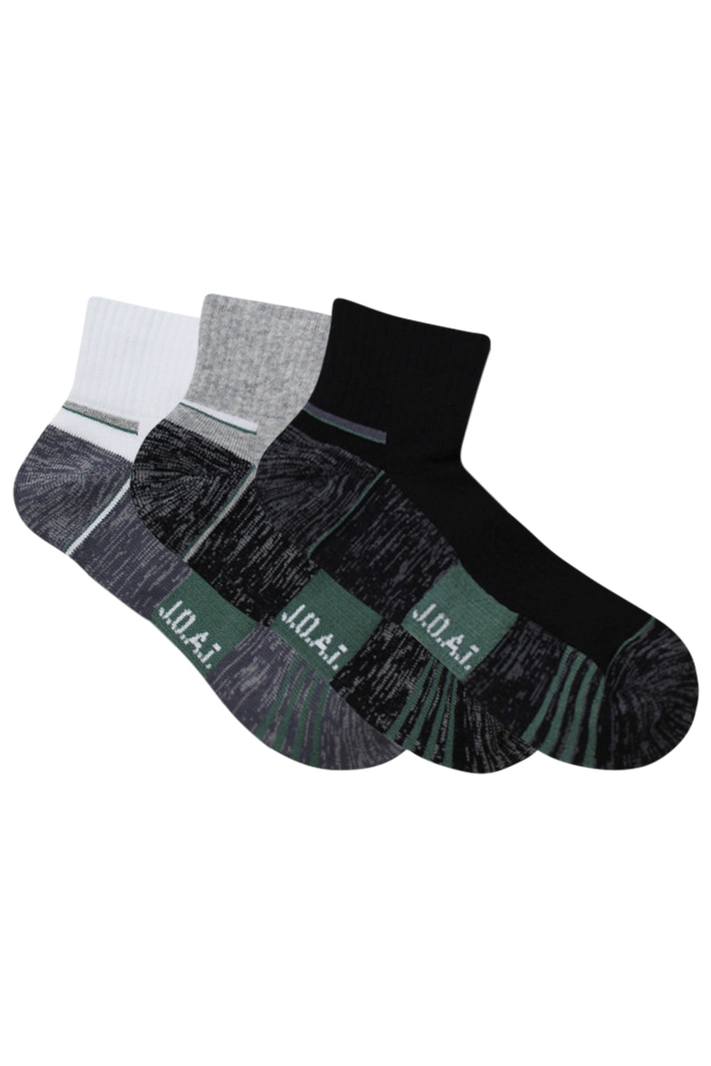 Reinforced Sport 1/4 Crew- 3 Pack- Sage