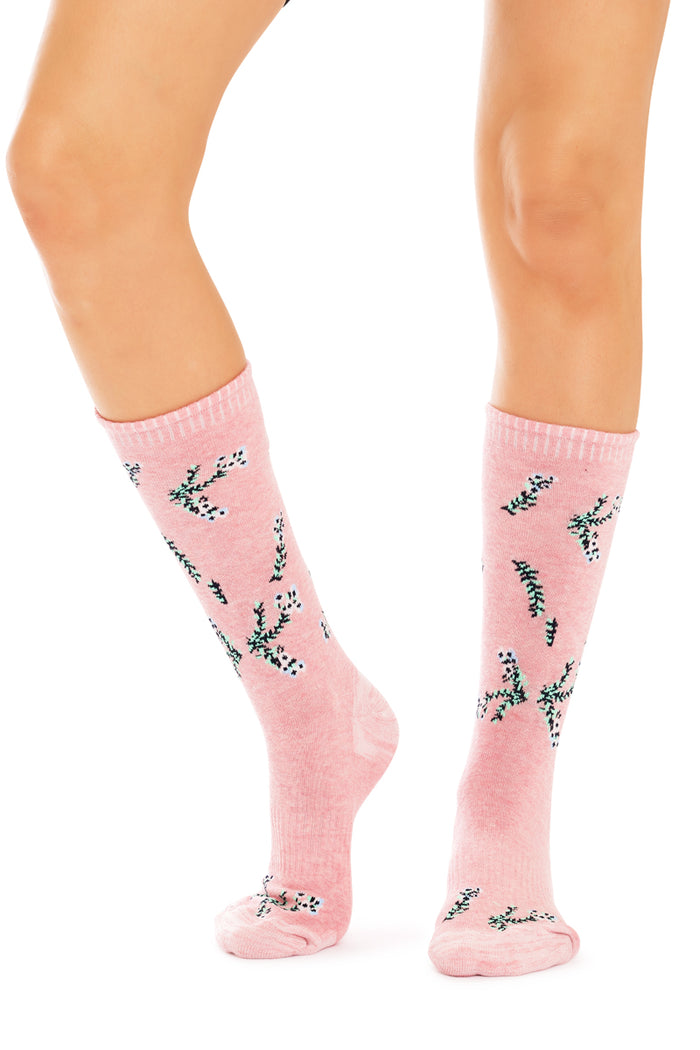 Cotton Top to Toe Comfort - 3 Pack -Cushion Sole-  Floral