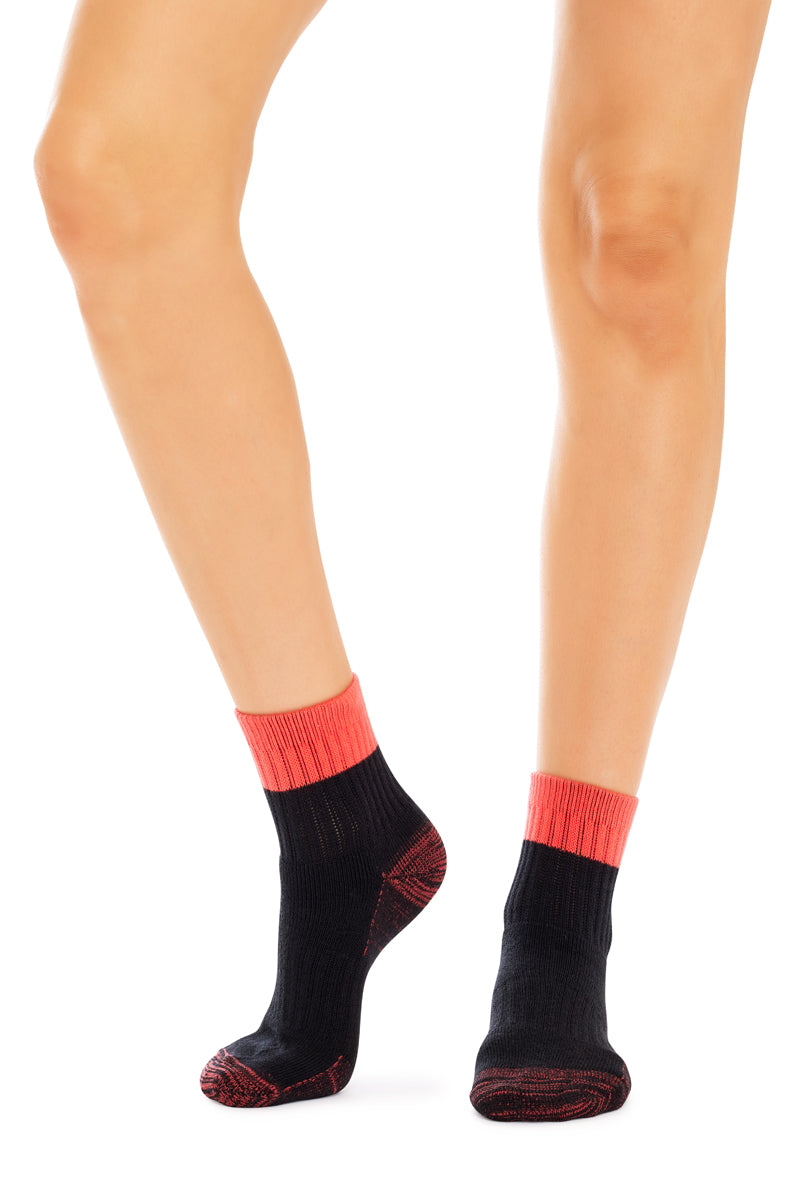 Work It 1/2 Crew- 3 Pack- High Vis Pink