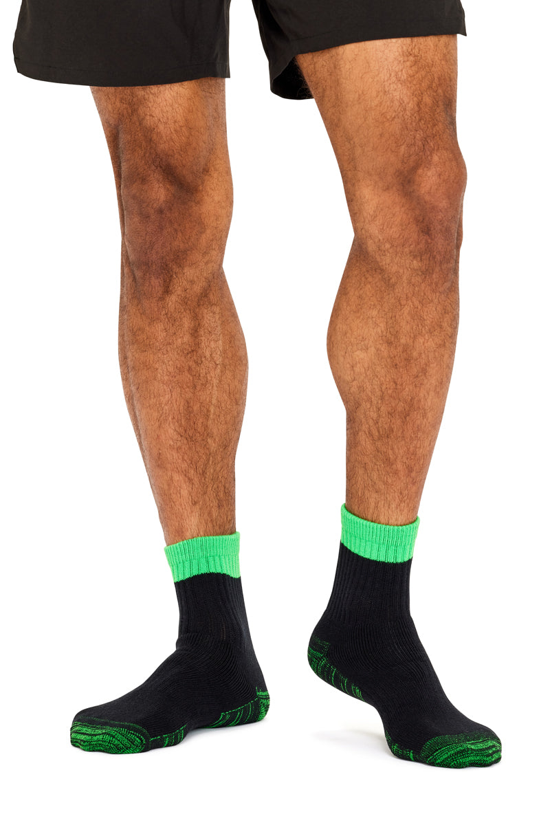 Work It 1/2 Crew- 3 Pack- High Vis