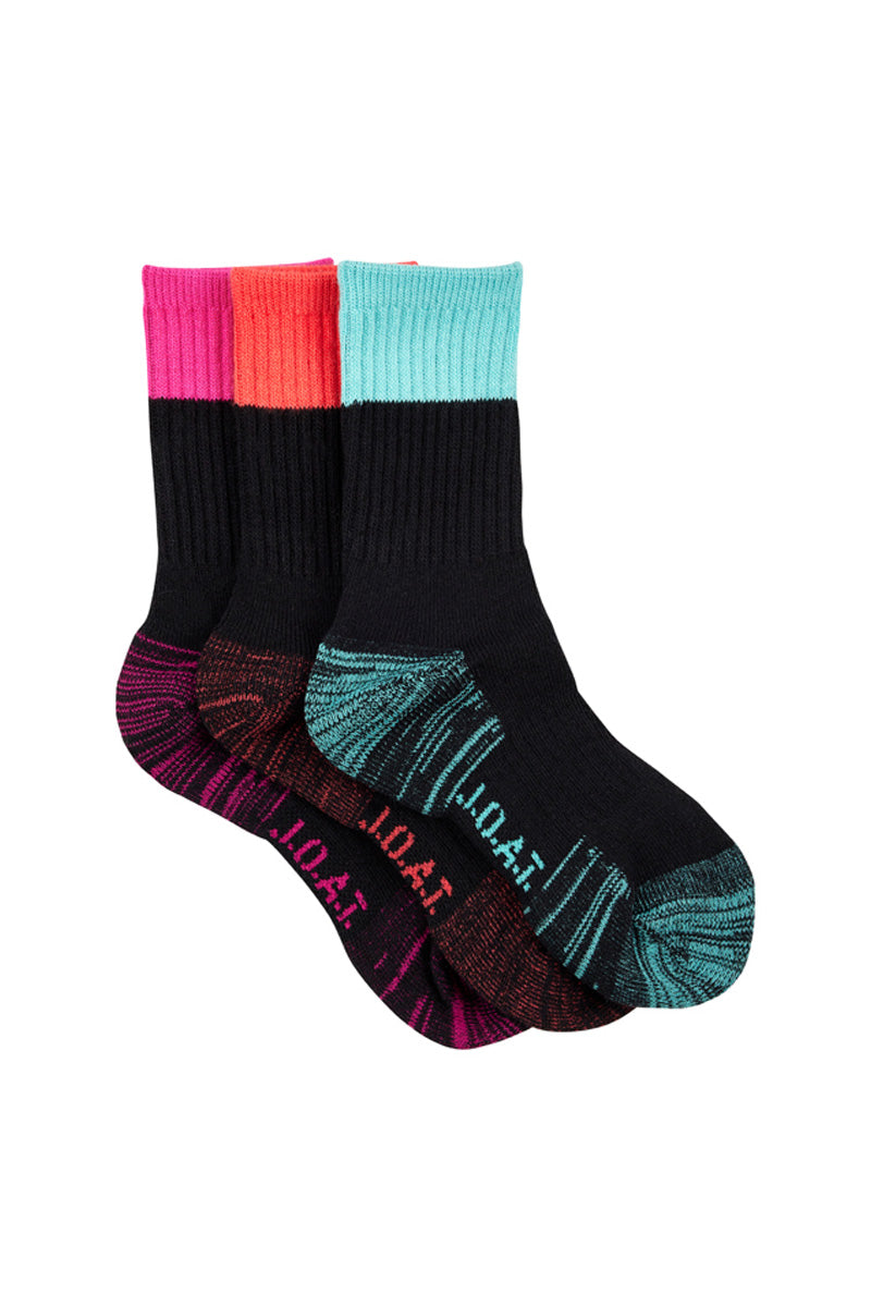 Work It Crew- 3 Pack- High Vis Pink