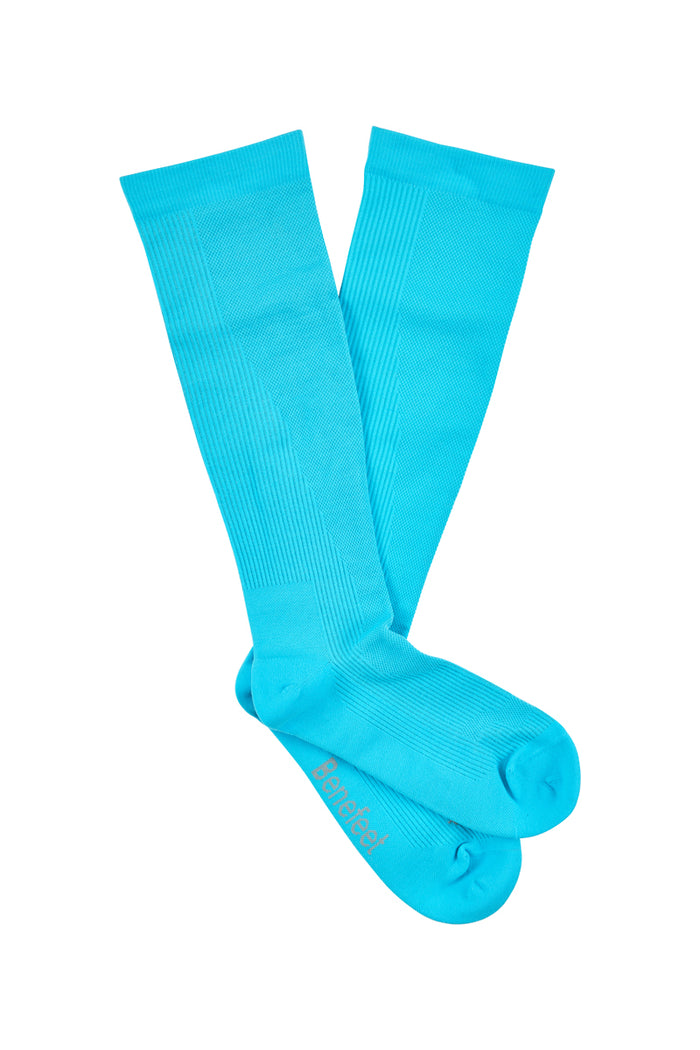 Men's Airsafe Compression Socks- Fluro Blue