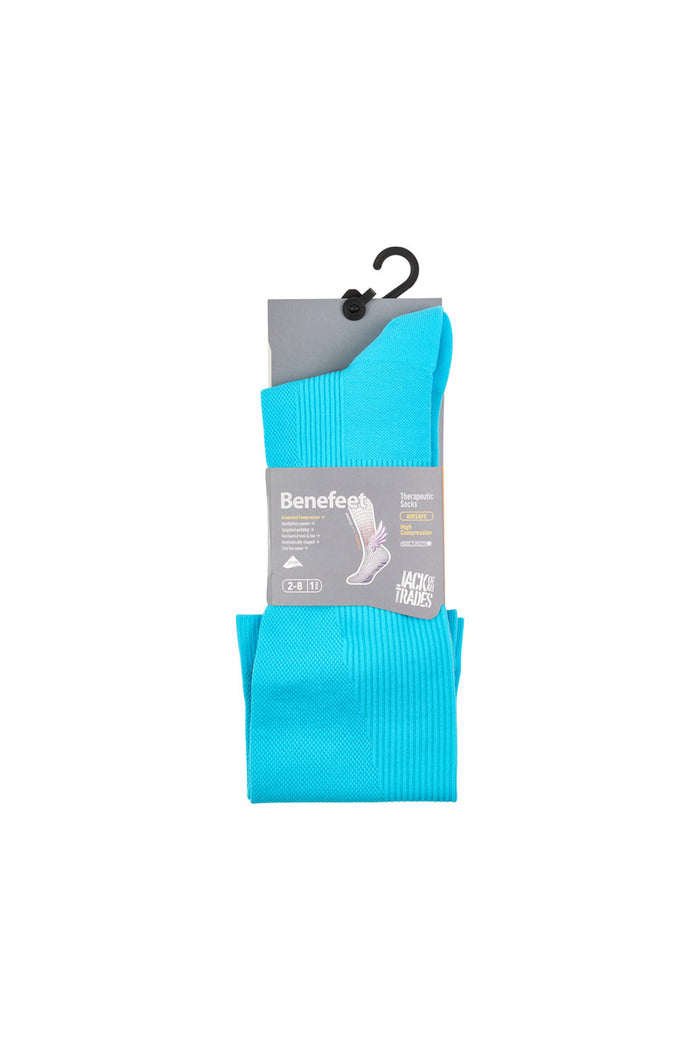Women's  Airsafe Compression Socks- Fluro Blue