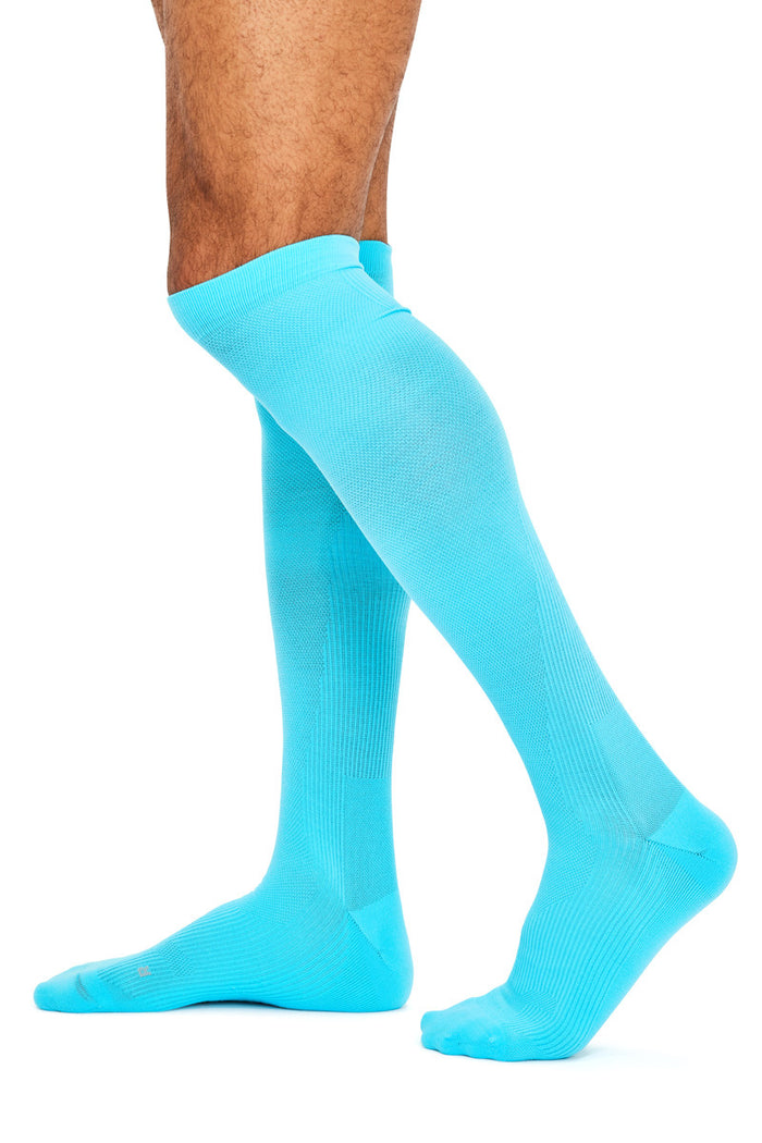 Women's  Airsafe Compression Socks- Fluro Blue