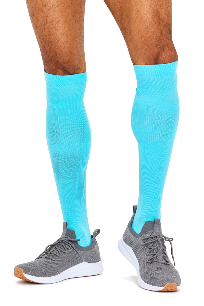 Men's Airsafe Compression Socks- Fluro Blue
