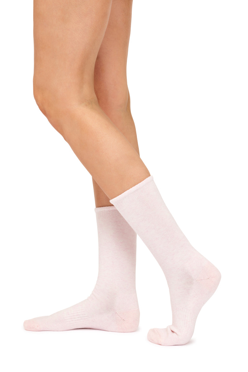 Cotton Top to Toe Comfort - 3 Pack- Cushion Sole- Blushstone