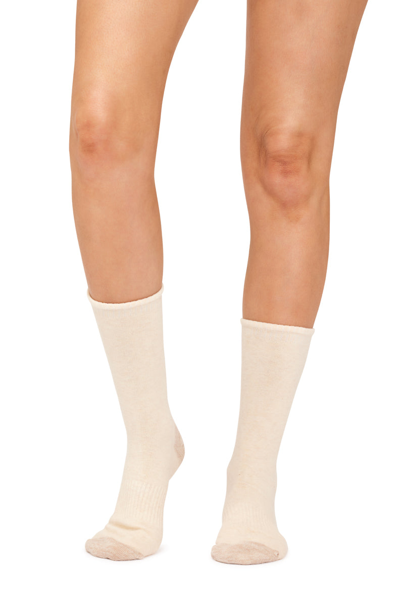 Cotton Top to Toe Comfort - 3 Pack- Cushion Sole- Blushstone