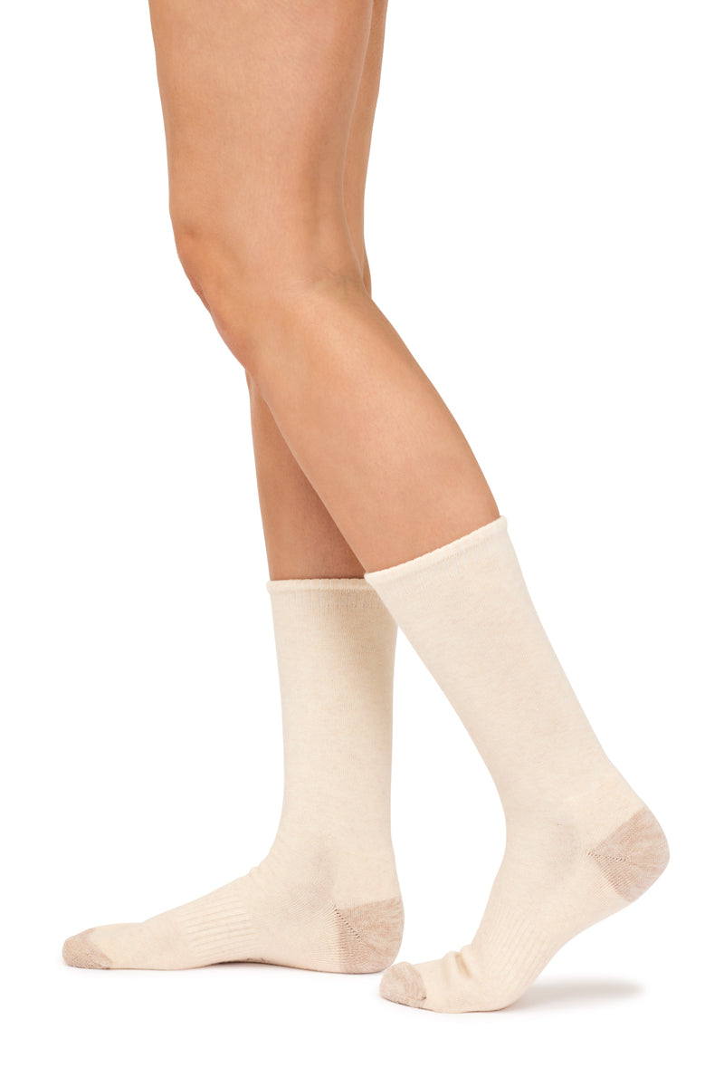 Cotton Top to Toe Comfort - 3 Pack- Cushion Sole- Blushstone