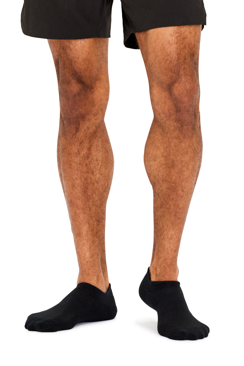 Men's Cotton No Show Active Socks - 3 Pack