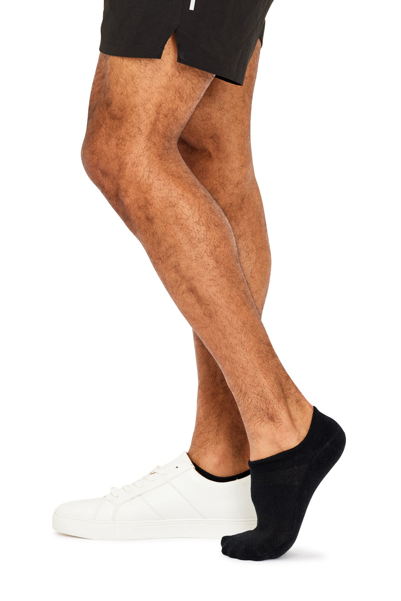 Men's Cotton No Show Active Socks - 3 Pack
