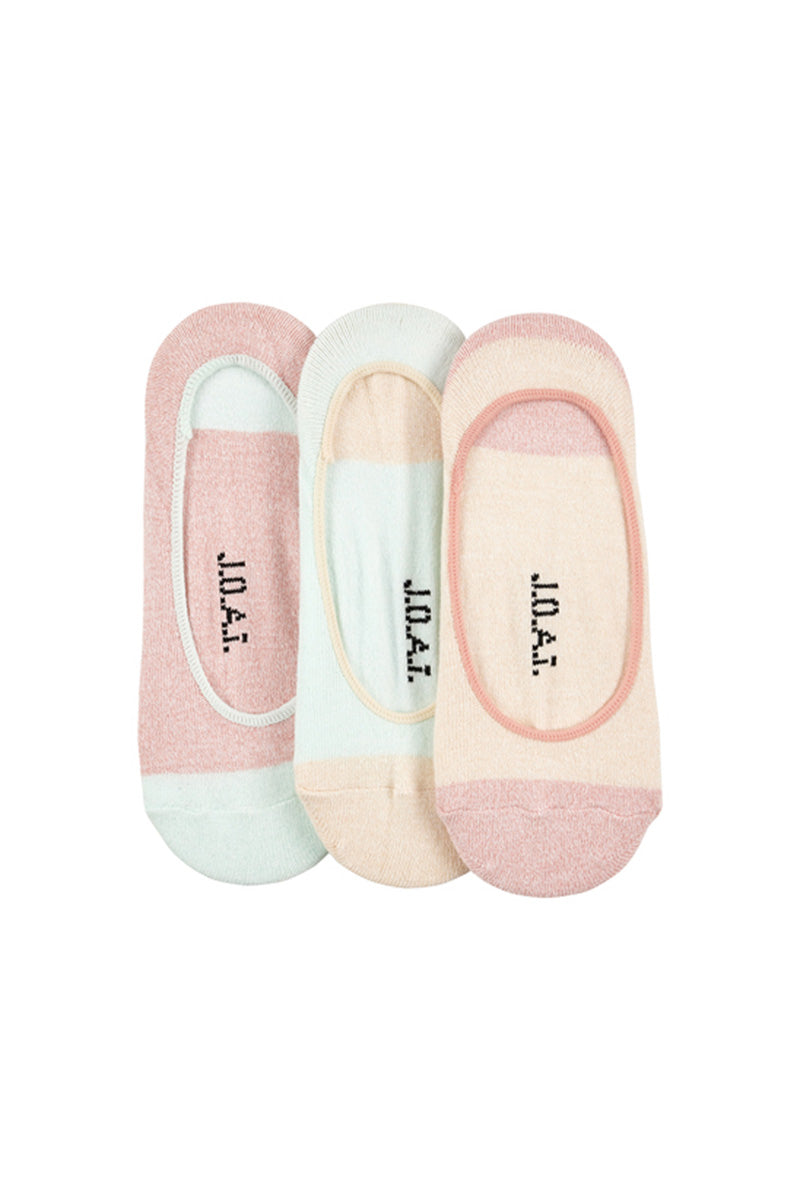 Women's Cotton No Show Liner Socks- 3 Pack - Twisted Yarn