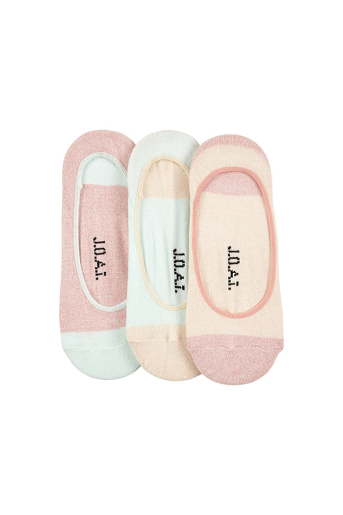 Women's Cotton No Show Liner Socks- 3 Pack - Twisted Yarn