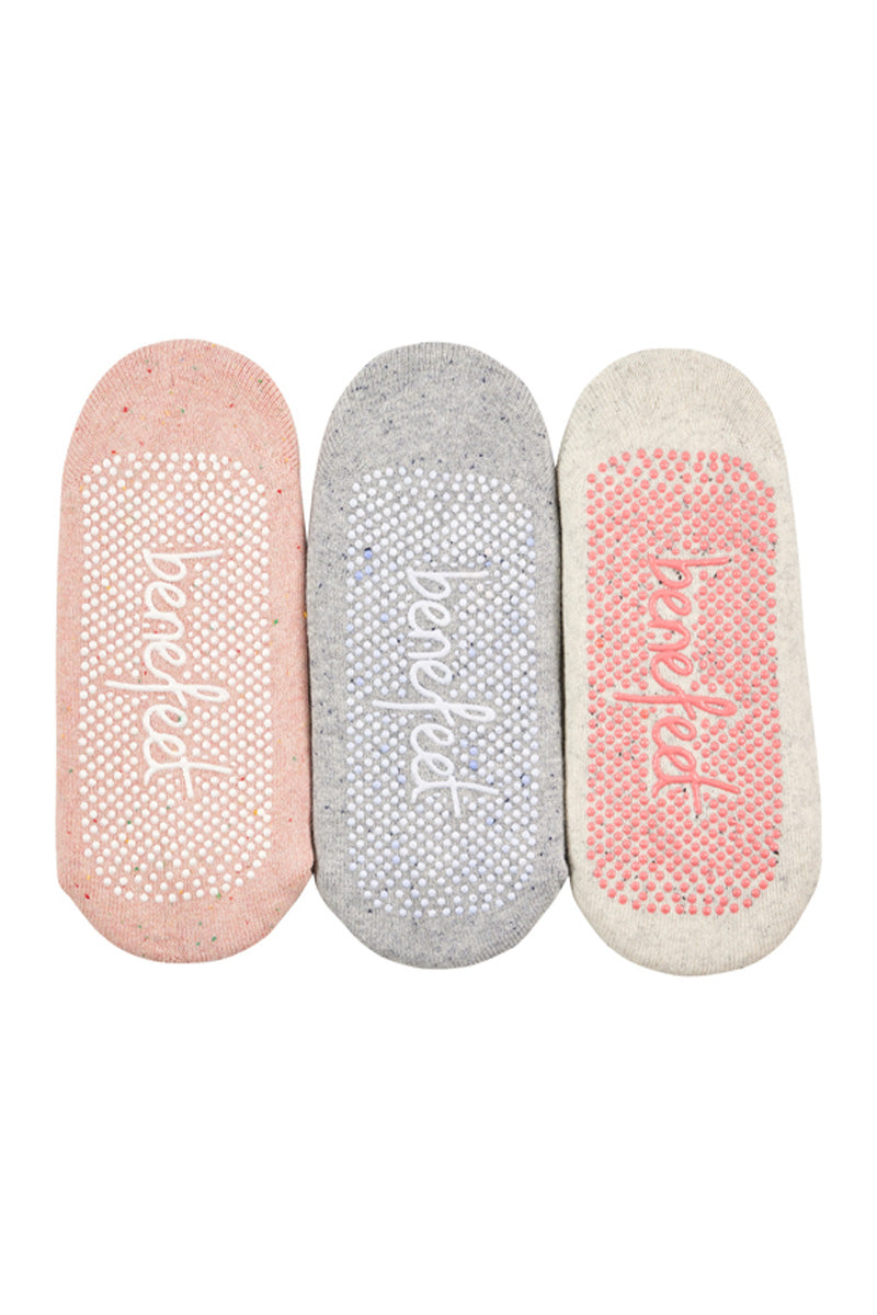 Cotton Studio Grip Socks - Cushion Sole- 3 Pack