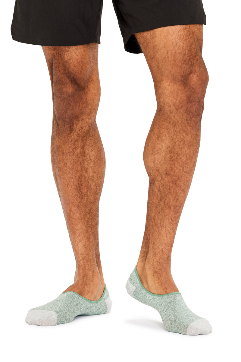 Men's Cotton No Show Liner Socks- 3 Pack - Twisted Yarn