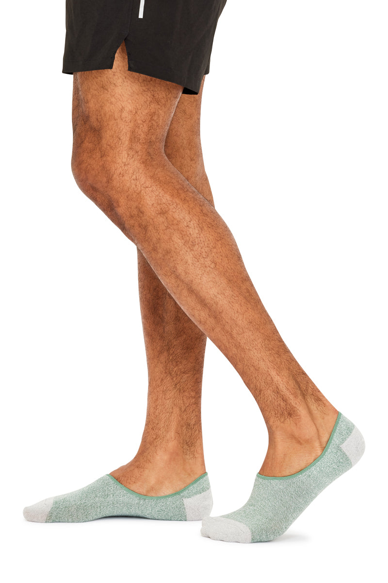 Men's Cotton No Show Liner Socks- 3 Pack - Twisted Yarn