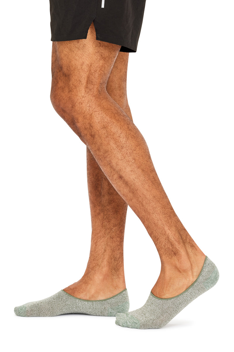 Men's Cotton No Show Liner Socks- 3 Pack - Twisted Yarn