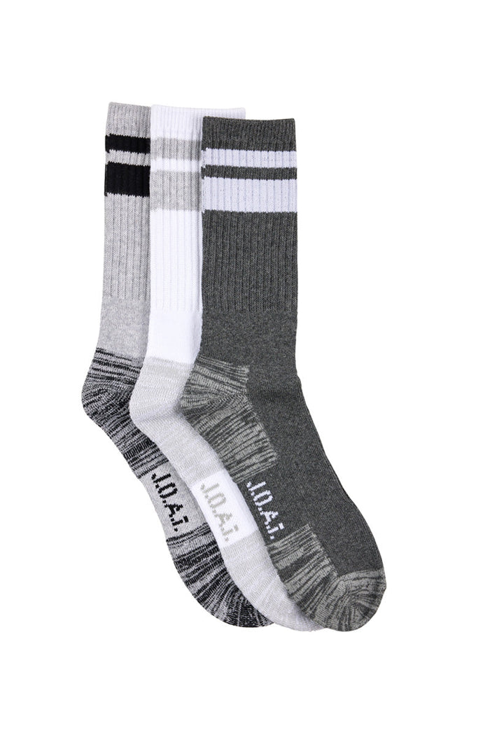 Reinforced Sport Crew - 3 Pack - Monochrome