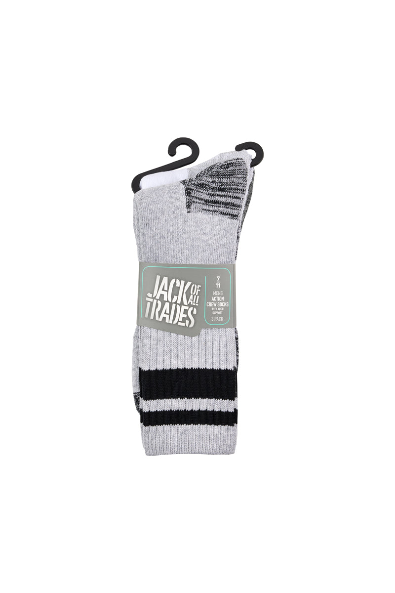 Reinforced Sport Crew - 3 Pack