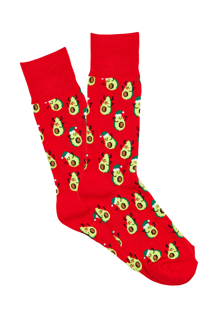 Men's Cotton Crew Novelty Socks 3 Pack - Gift Box - Christmas Fun