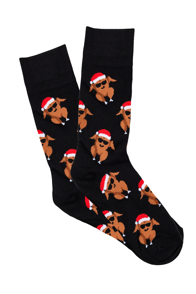 Men's Cotton Crew Novelty Socks 3 Pack - Gift Box