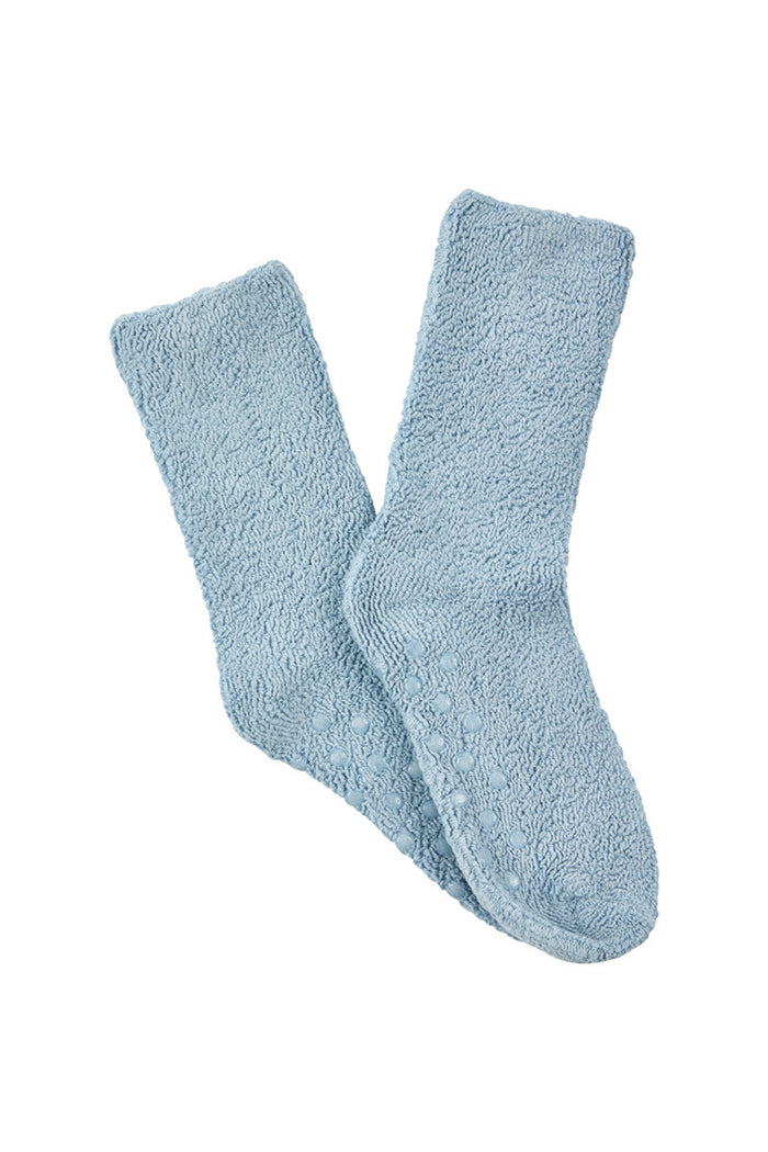 Aloe Vera Spa Socks- Terry Towelling - Storm Blue